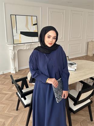 Lucas Gömlekli Elbise Lacivert