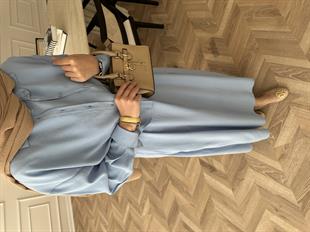 Lucas Gömlekli Elbise Mavi