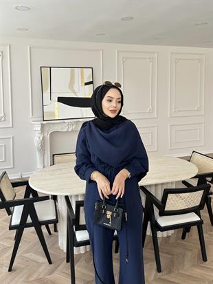 Luiz Yakalı Takım Lacivert