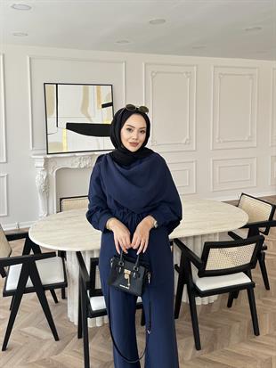 Luiz Yakalı Takım Lacivert