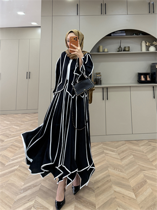 Luke Asimetrik Kesim Biyeli Etekli Takım Siyah (5709) 