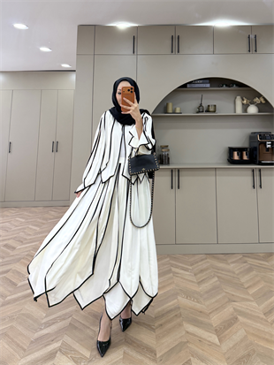 Luke Asimetrik Kesim Takım Ekru (5709)