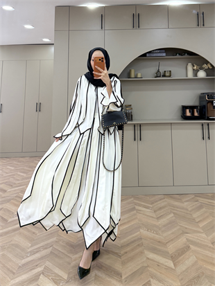 Luke Asimetrik Kesim Takım Ekru (5709)