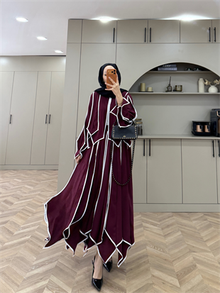 Luke Asimetrik Kesim Biyeli Etekli Takım Bordo (5709)