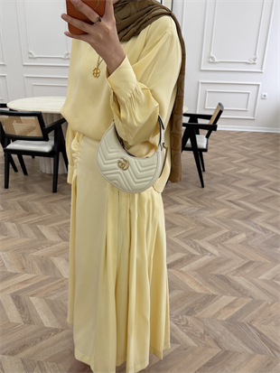 Lulus Modal Etekli Takım ButterYellow (5732)