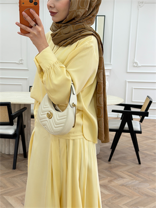 Lulus Modal Etekli Takım ButterYellow (5732)