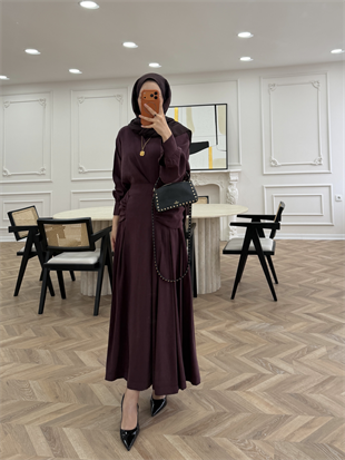 Lulus Modal Etekli Takım Mürdüm (5732)