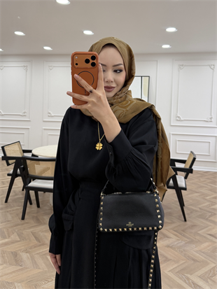 Lulus Modal Etekli Takım Siyah (5732)