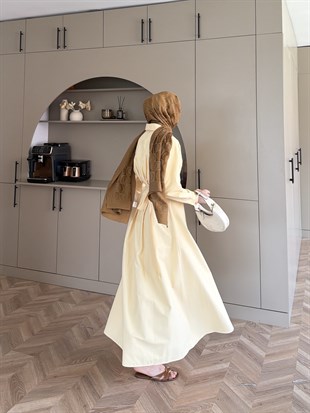 Lunelle Kemerli Elbise ButtterYellow (4508)