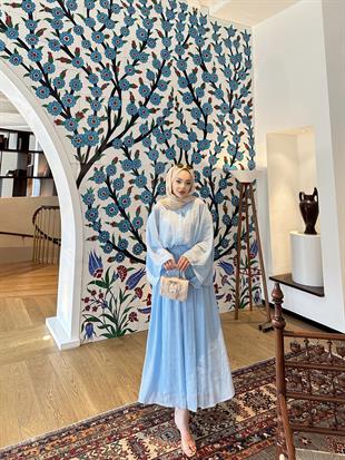  Lusy Taşlı Takım Bebe Mavisi