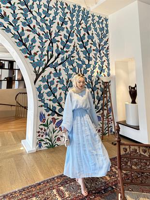  Lusy Taşlı Takım Bebe Mavisi