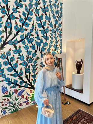  Lusy Taşlı Takım Bebe Mavisi