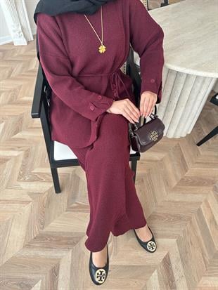 Luther Triko Takım Bordo