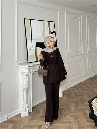 Luther Triko Takım Kahve