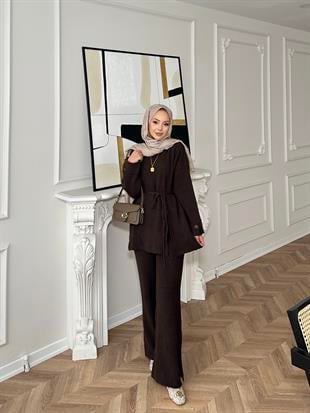 Luther Triko Takım Kahve