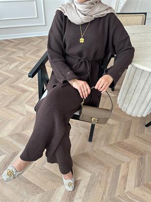 Luther Triko Takım Kahve