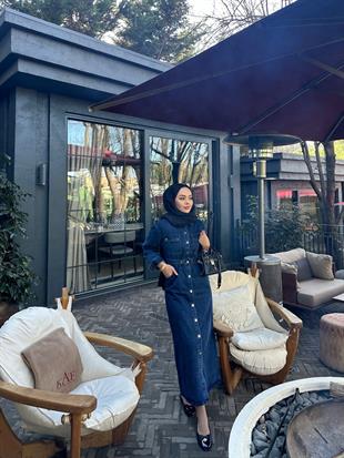 Mabel Kot Elbise Koyu Mavi