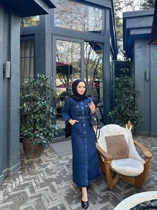 Mabel Kot Elbise Koyu Mavi