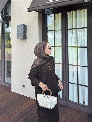 Magnus Triko Etekli Takım Acı Kahve