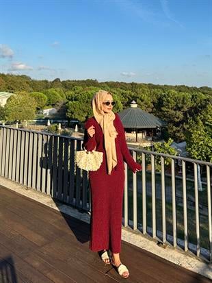 Magnus Triko Etekli Takım Bordo