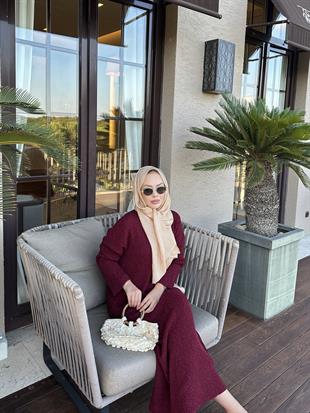 Magnus Triko Etekli Takım Bordo