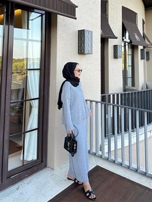 Magnus Triko Etekli Takım Gri