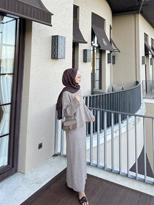 Magnus Triko Etekli Takım Vizon