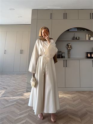 Mahsa Saten Etekli Takım Bej (2361)