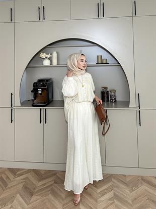 Maisa Pantolonlu Takım Krem