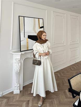 Maison Ceketli Etekli Takım Bej