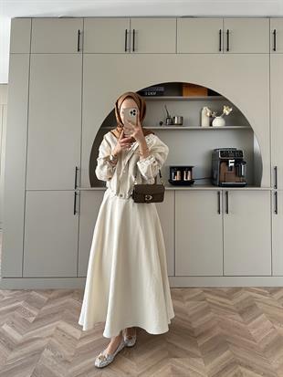 Maison Ceketli Etekli Takım Bej