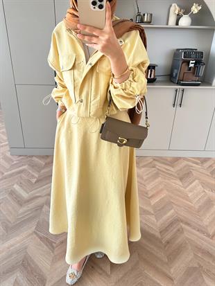 Maison Ceketli Etekli Takım Sarı