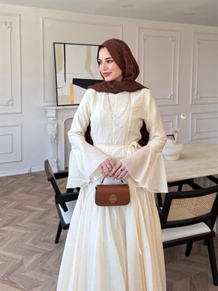 Maldiv Fırfırlı Elbise Sarı (228)