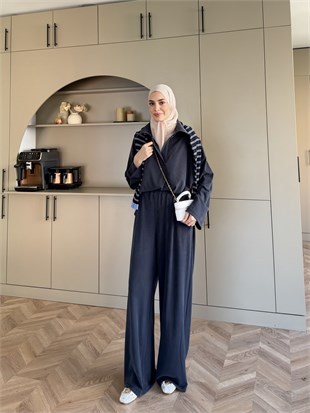 Mantra Polo Yaka Pantolonlu Takım Lacivert (4593)