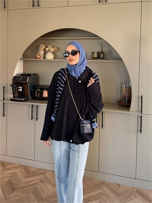 Maren Kadife Bomber Ceket Lacivert(4563)