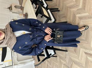 Margret Süet Etekli Takım Lacivert