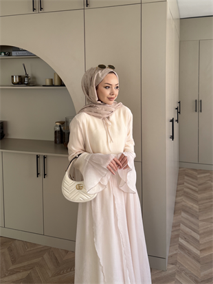 Marine Bağlamalı Etekli Takım Bej (5740)