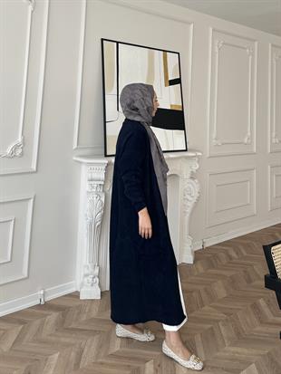 Marsel Angora Uzun Hırka Lacivert