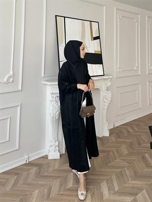 Marsel Angora Uzun Hırka Siyah