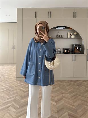 Marte Kot Ceket Mavi