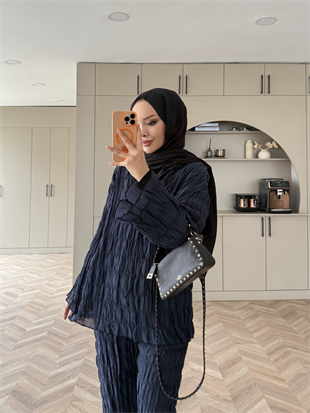 Mathis Büzgülü Pantolonlu Takım Lacivert (2016)