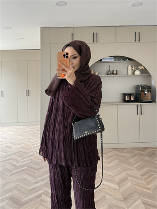 Mathis Büzgülü Pantolonlu Takım Mürdüm (2016)