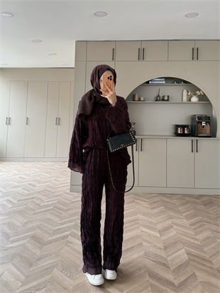 Mathis Büzgülü Pantolonlu Takım Mürdüm (2016)