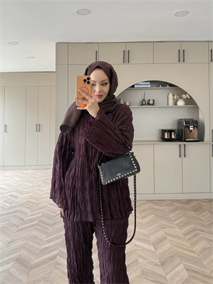 Mathis Büzgülü Pantolonlu Takım Mürdüm (2016)