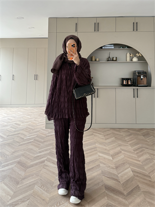 Mathis Büzgülü Pantolonlu Takım Mürdüm (2016)