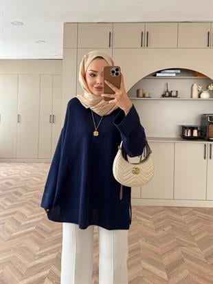 Maya Simli Merserize Kazak Lacivert