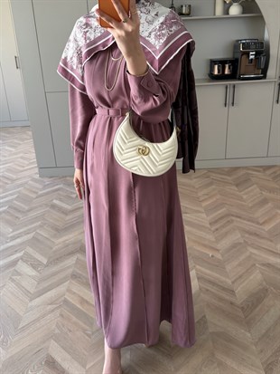 Mehrab Modal Elbise Gül Kurusu (3018)