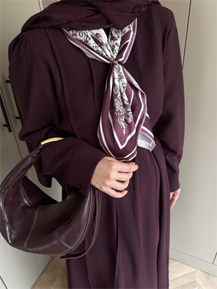 Mehrab Modal Elbise Siyah (3018)