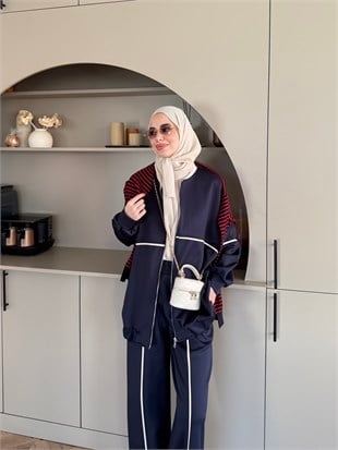Melora Fermuarlı Eşofman Takım Lacivert (4567)