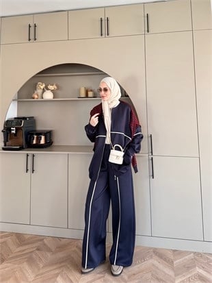 Melora Fermuarlı Eşofman Takım Lacivert (4567)